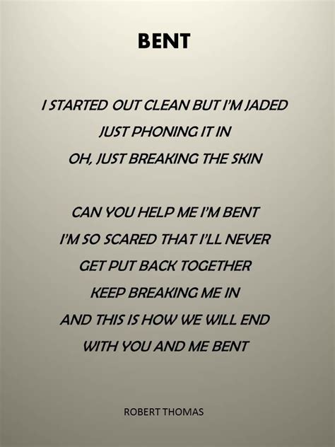 bent lyrics